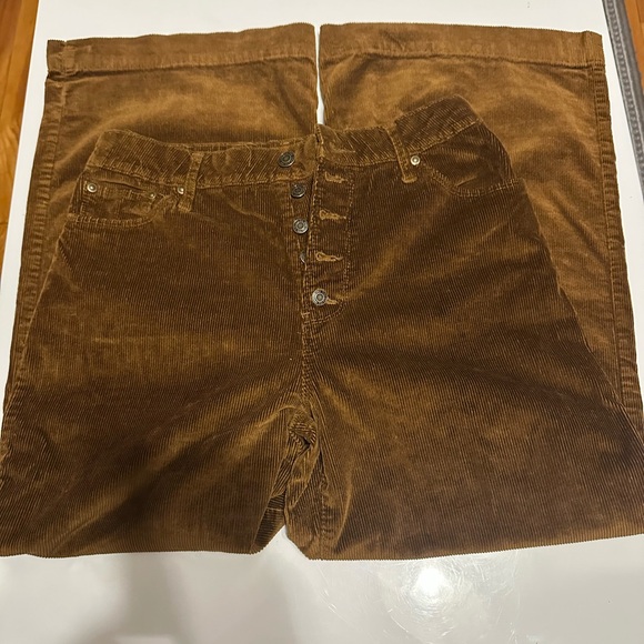 Time and Tru High Rise Corduroy Pants - Brown - Picture 6 of 8